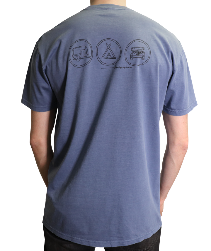 MENS ICON TEE - FADED BLUE
