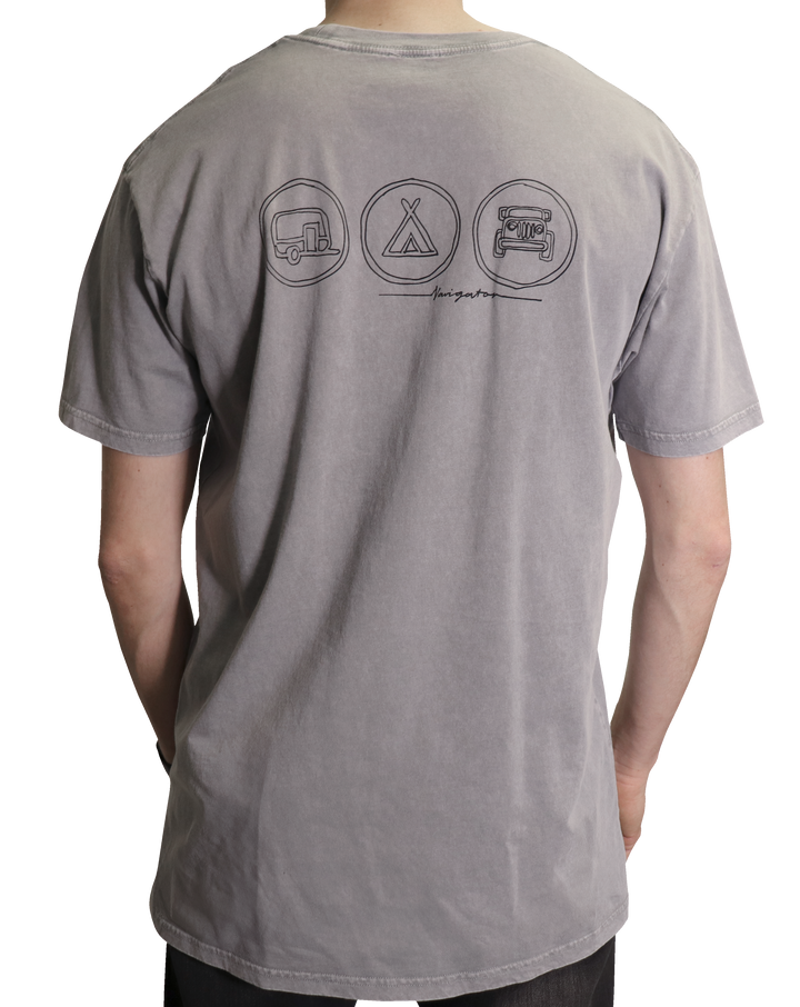 MENS ICON TEE - ASH STONE