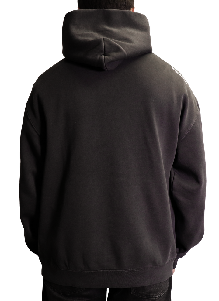 MENS ICON HOODY - FADED BLACK