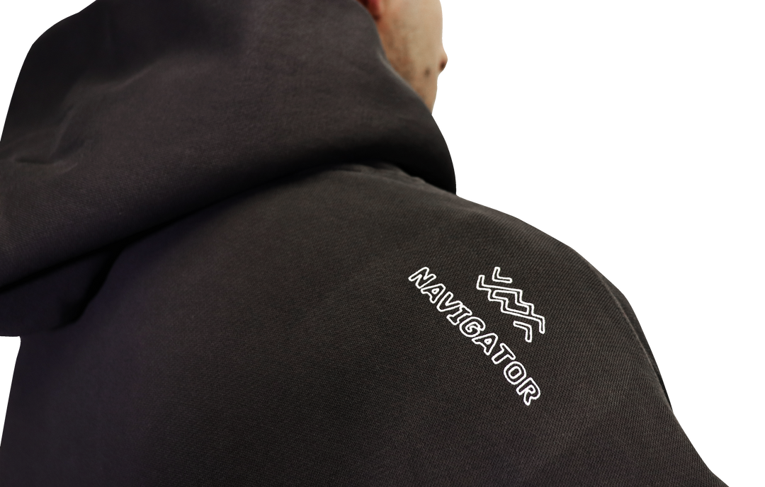 MENS ICON HOODY - FADED BLACK