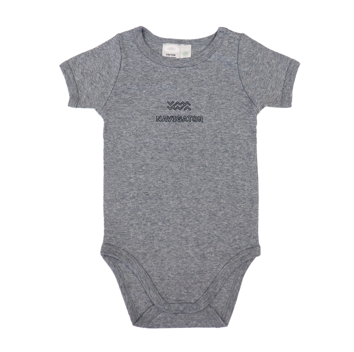BABY ONESIE - GREY MARLE