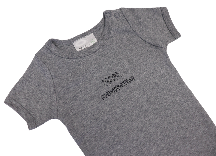 BABY ONESIE - GREY MARLE