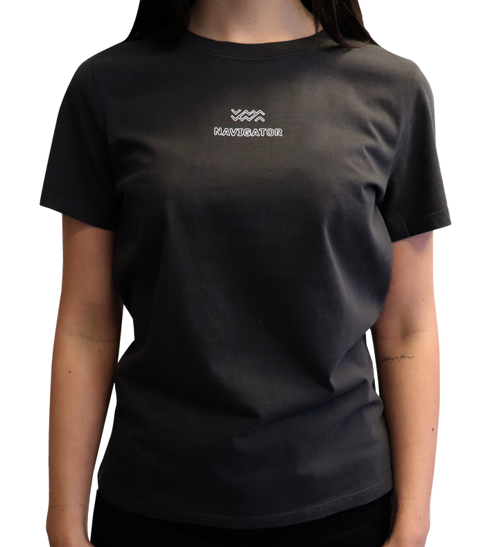 LADIES ICON TEE - FADED BLACK