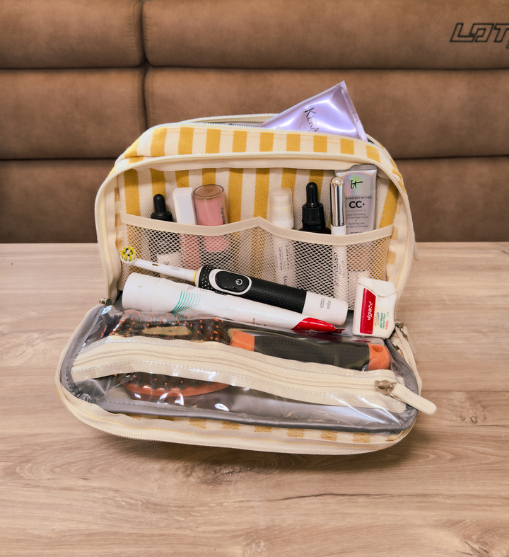 TIAV Canvas Shower Essentials Bag