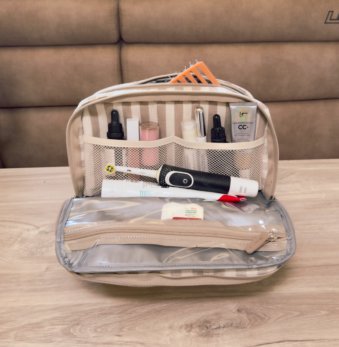 TIAV Canvas Shower Essentials Bag