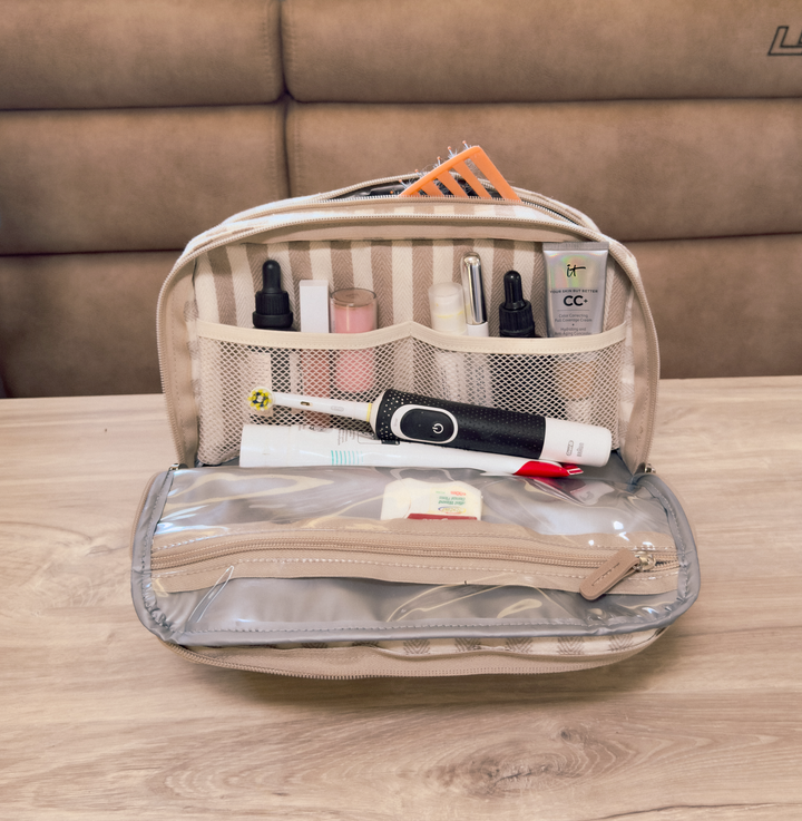 TIAV Canvas Shower Essentials Bag