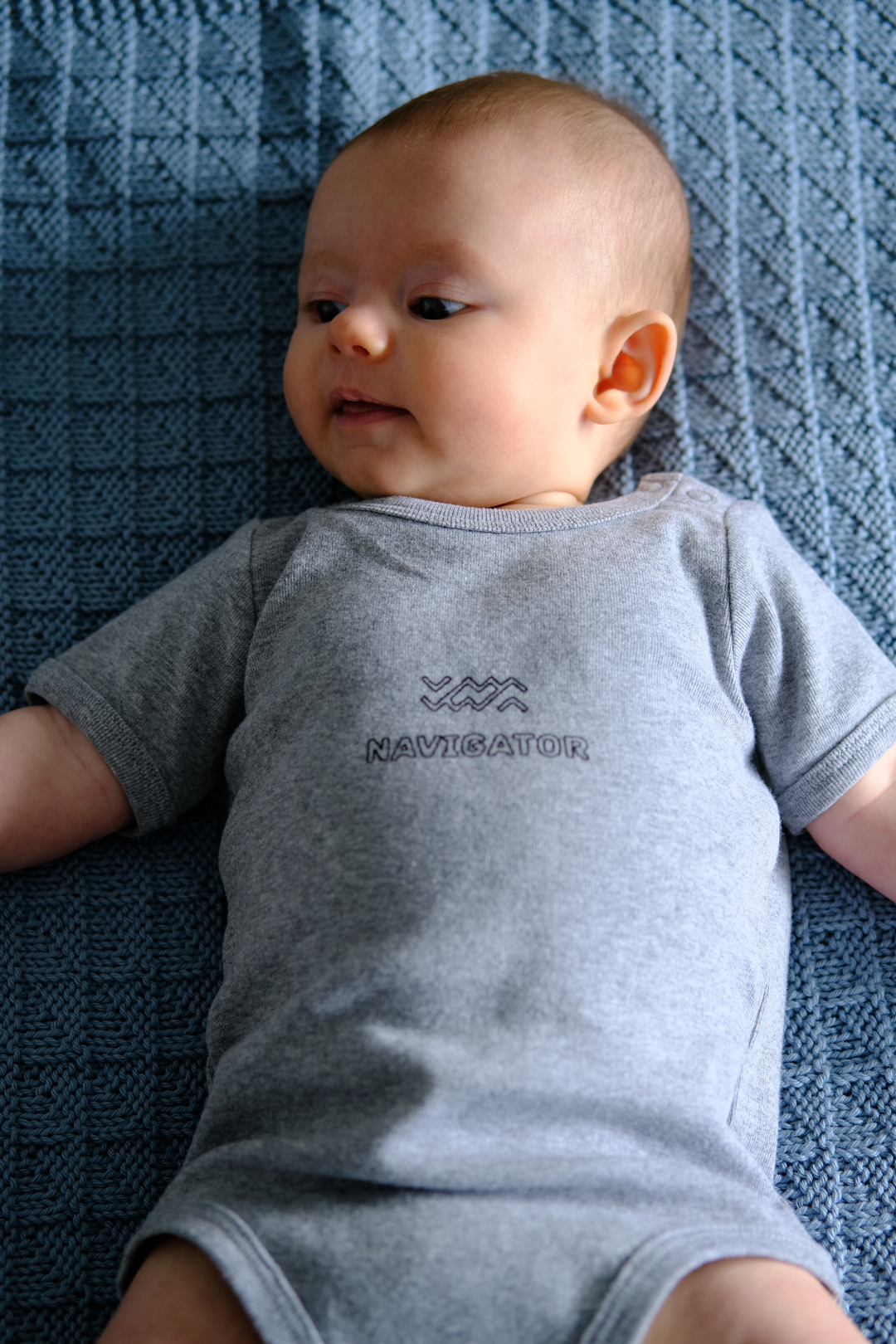 BABY ONESIE - GREY MARLE