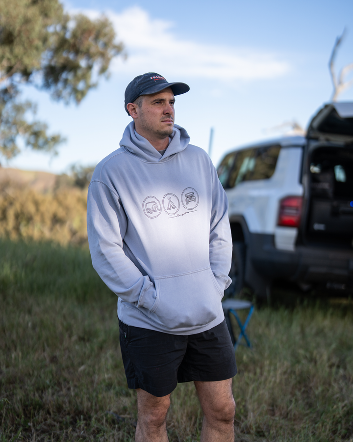 MENS ICON HOODY - FADED POWDER