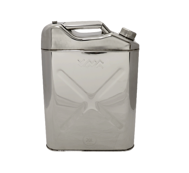 2 X 20L STAINLESS STEEL JERRY CAN