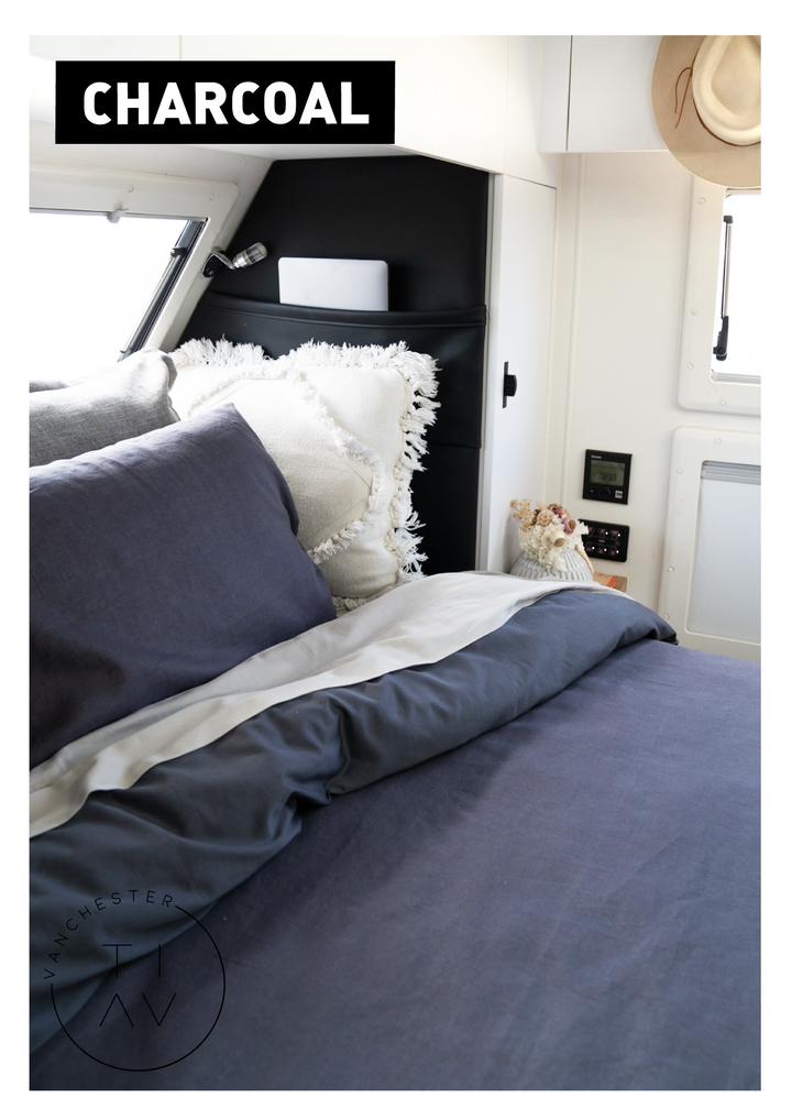 TIAV STAY PUT DOONA COVER SET - QUEEN (NO DOONA)