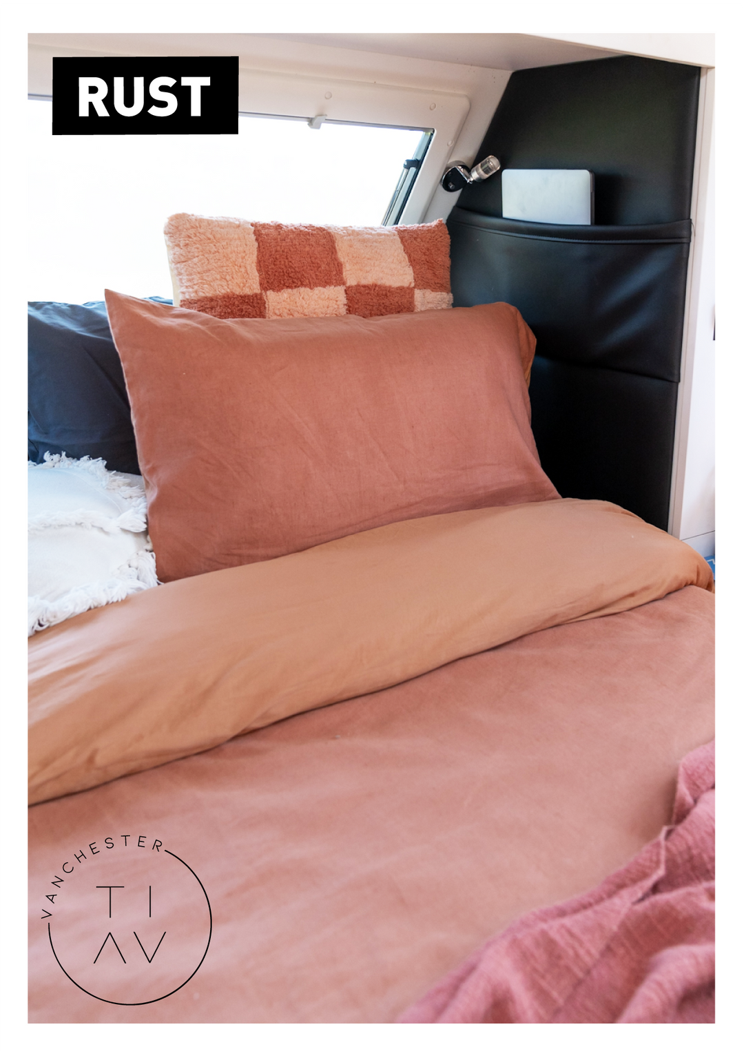 TIAV STAY PUT DOONA COVER SET - QUEEN (NO DOONA)