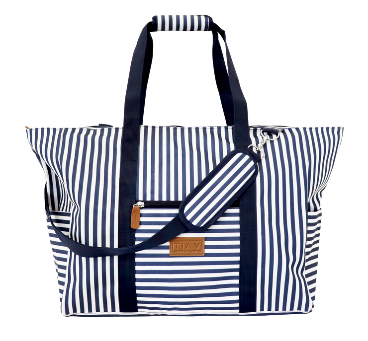 TIAV STRIPED BEACH BAG