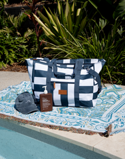 TIAV STRIPED BEACH BAG