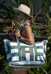 TIAV STRIPED BEACH BAG