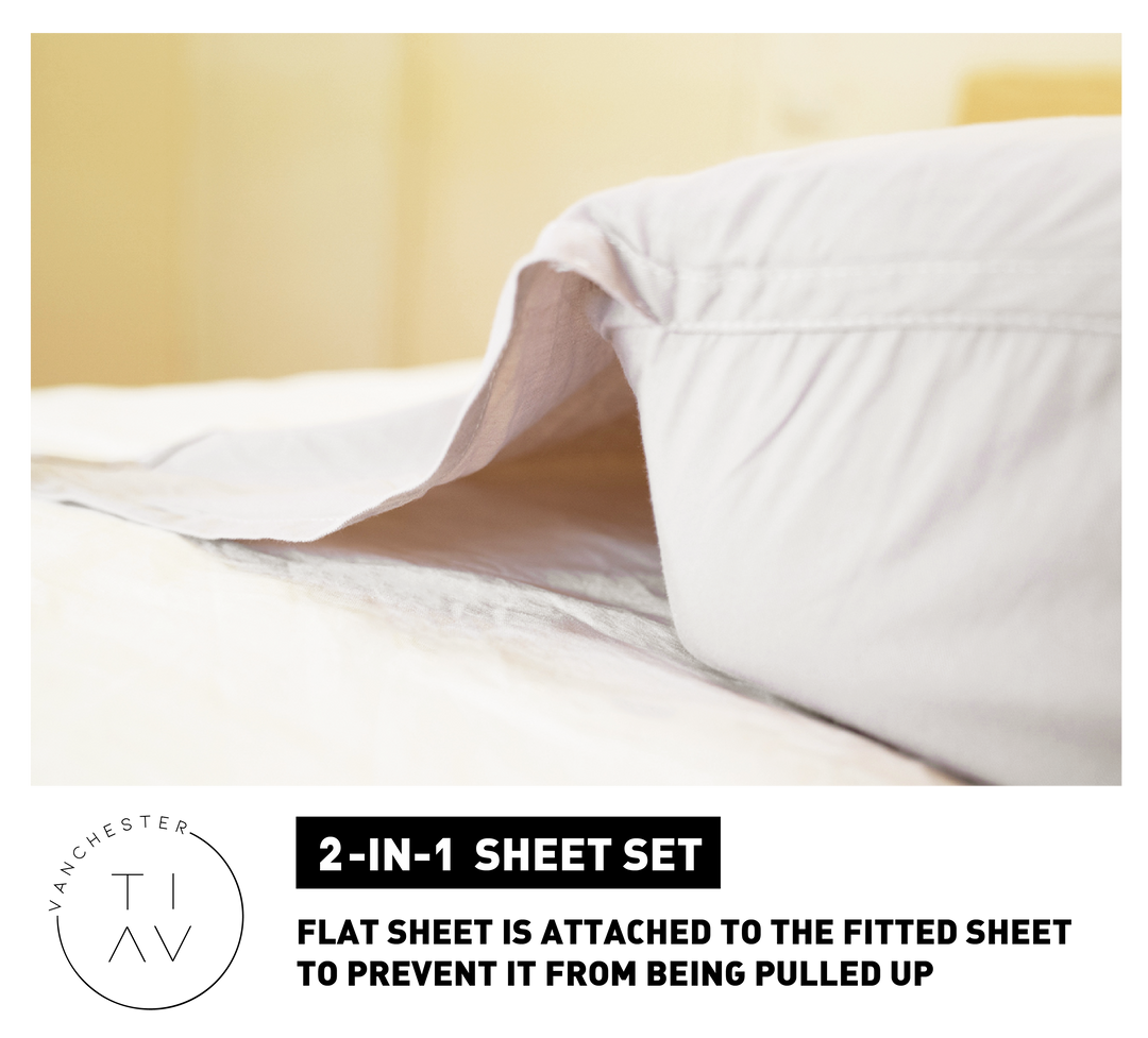 TIAV 2-IN-1 SHEET SET - 180cm BUNK