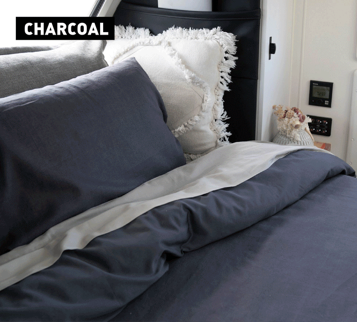 TIAV STAY PUT DOONA COVER SET - QUEEN (NO DOONA)