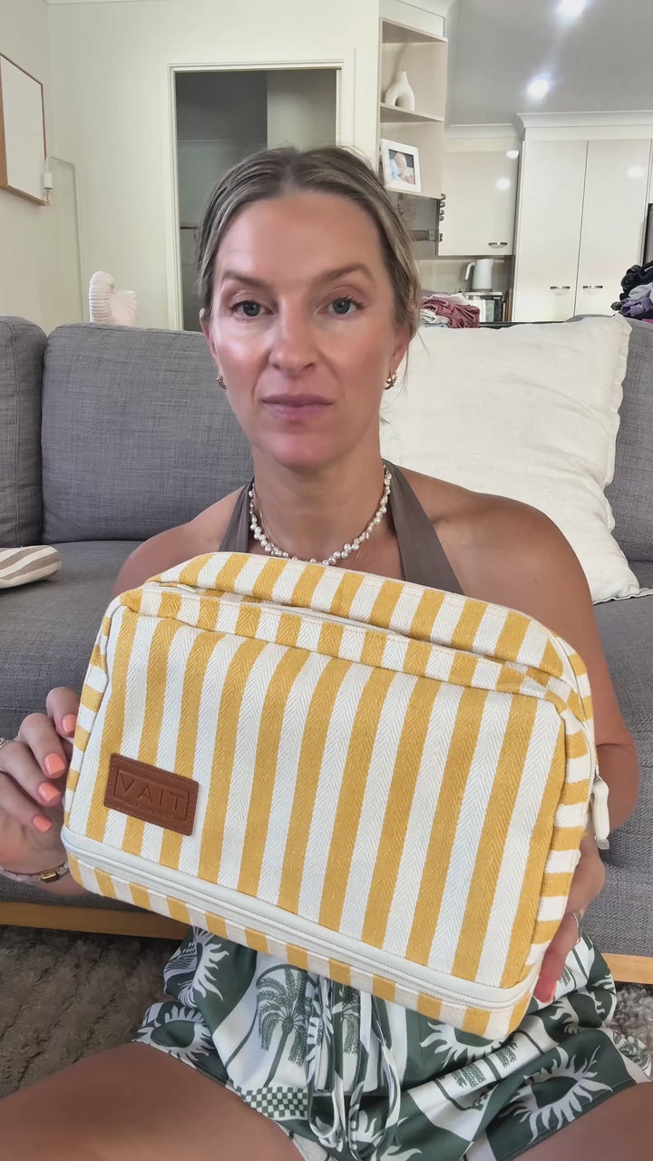 TIAV Canvas Shower Essentials Bag