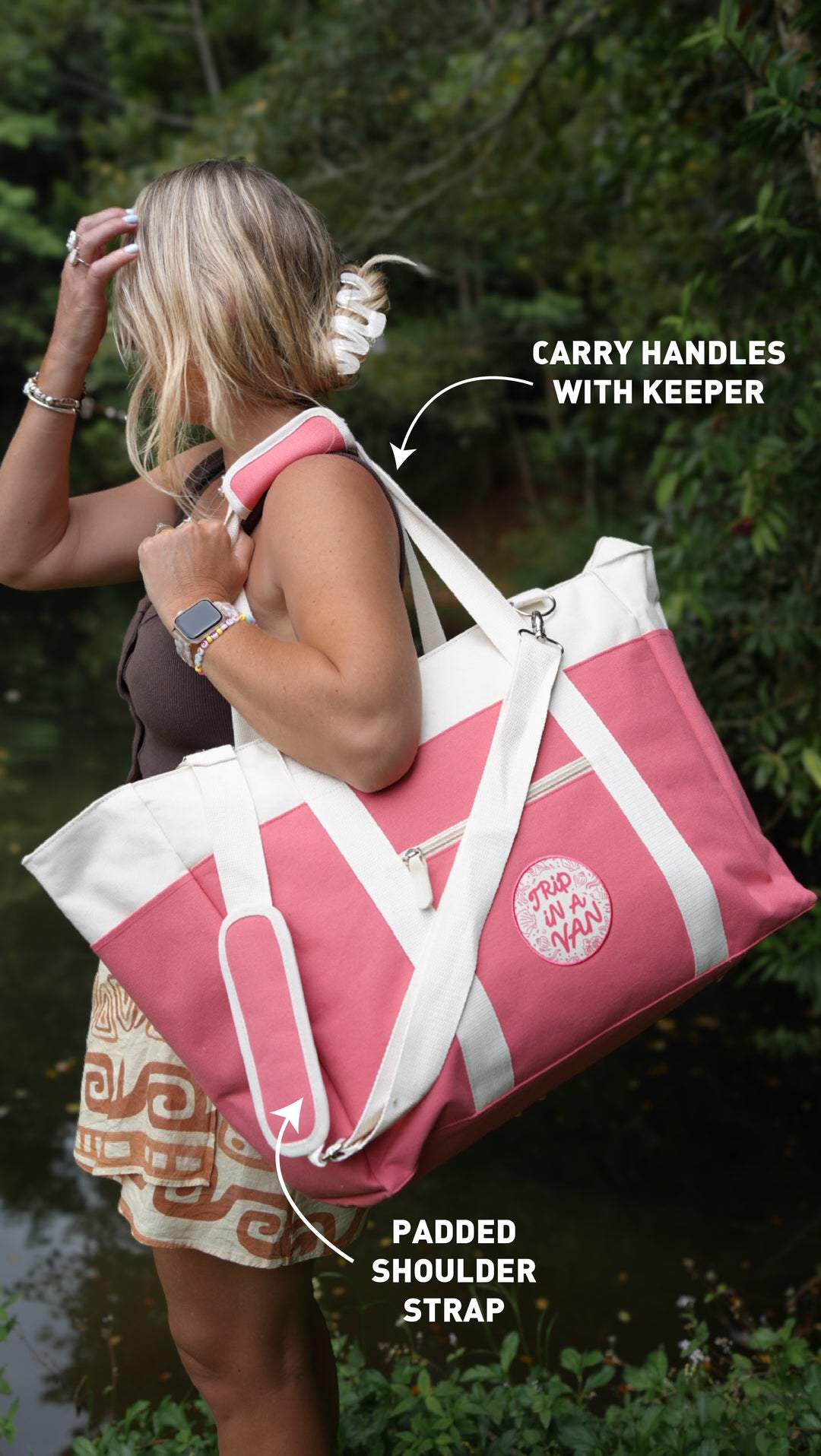 TIAV Canvas Beach Bag