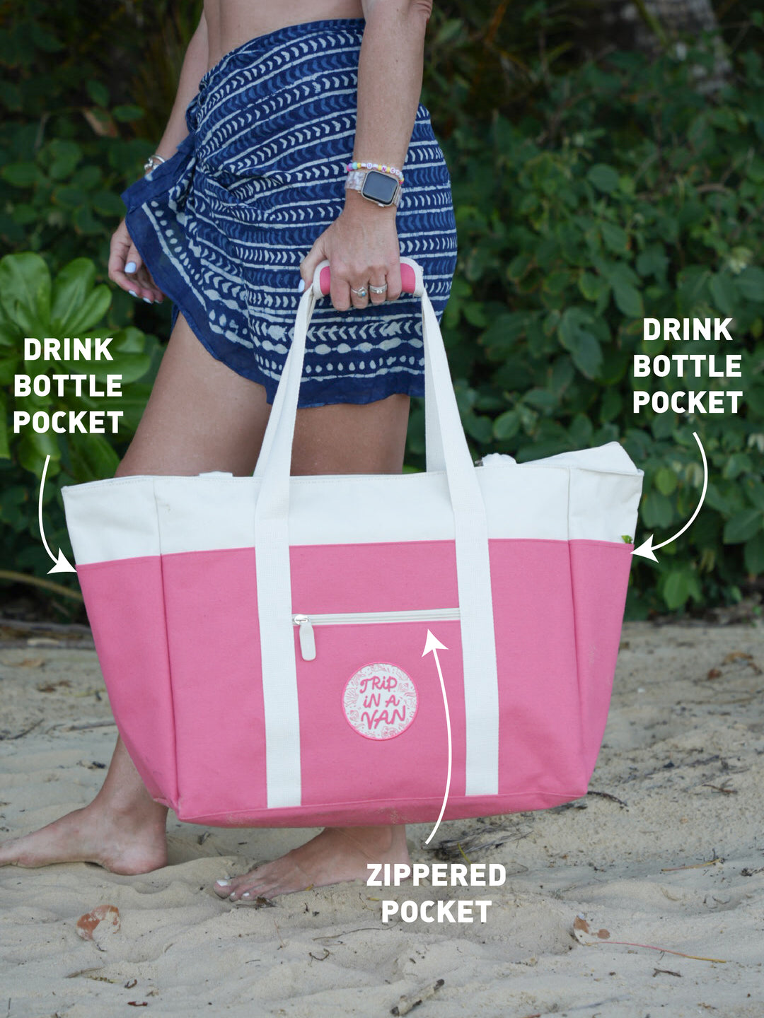 TIAV Canvas Beach Bag