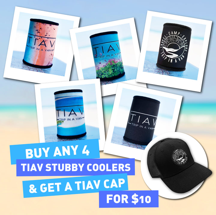 TIAV LOGO STUBBY COOLER
